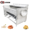 Food Grade Stainless Steel 316 304 Continous Vegetable Fruit Brush Washer Cleaning Machine for Spray Washing Shellfish Ginger Carrots Tubers Sweet Potatoes