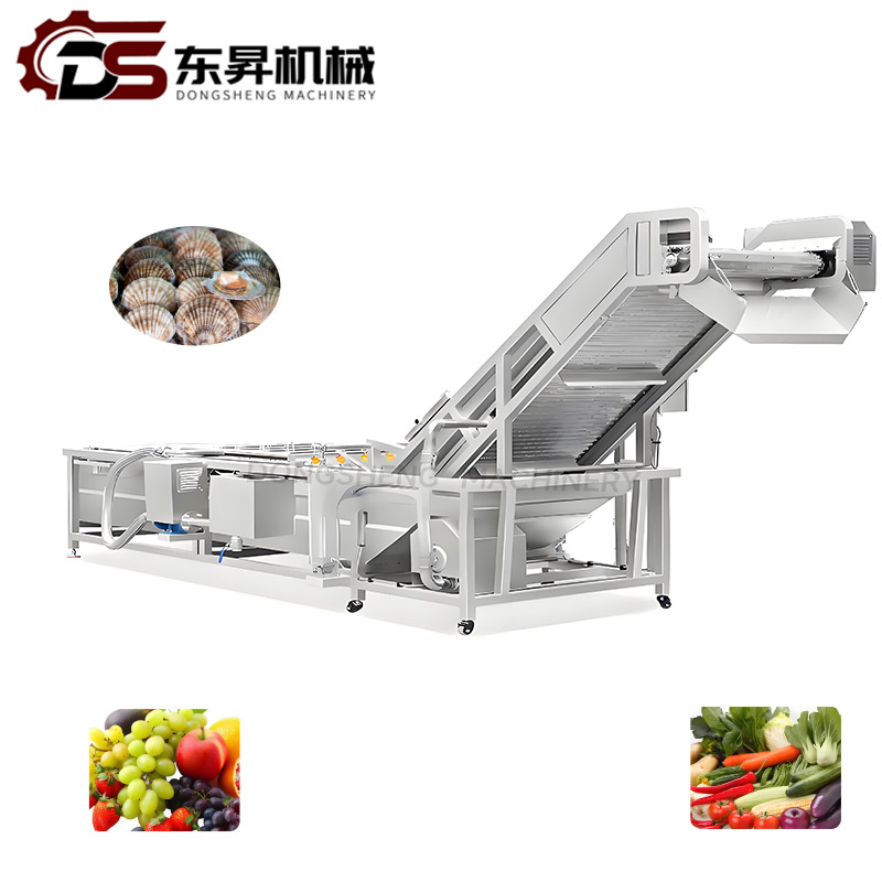 Industrial Vegetable Washer with Stainless Steel Bubble Technology