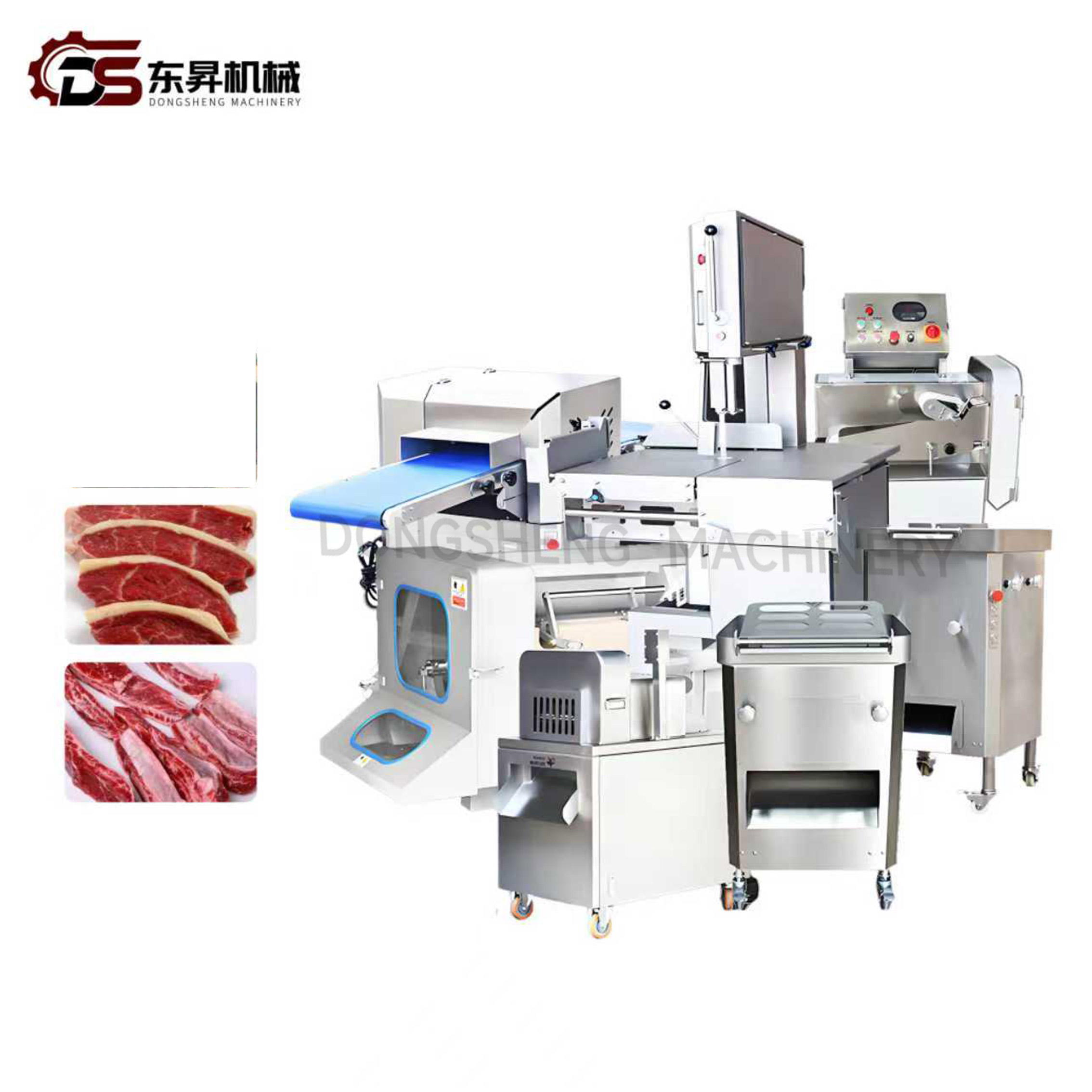 Low Energy Meat Processing Machinery with Silent Operation for Small Pork Workshops Meat Production Line