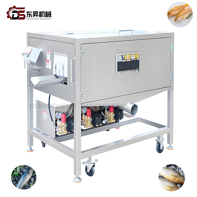 Multi Purpose Mechanical with Timer Controls for Commercial Fish Factories Fish Scaling and Back Cutting All in One Machine