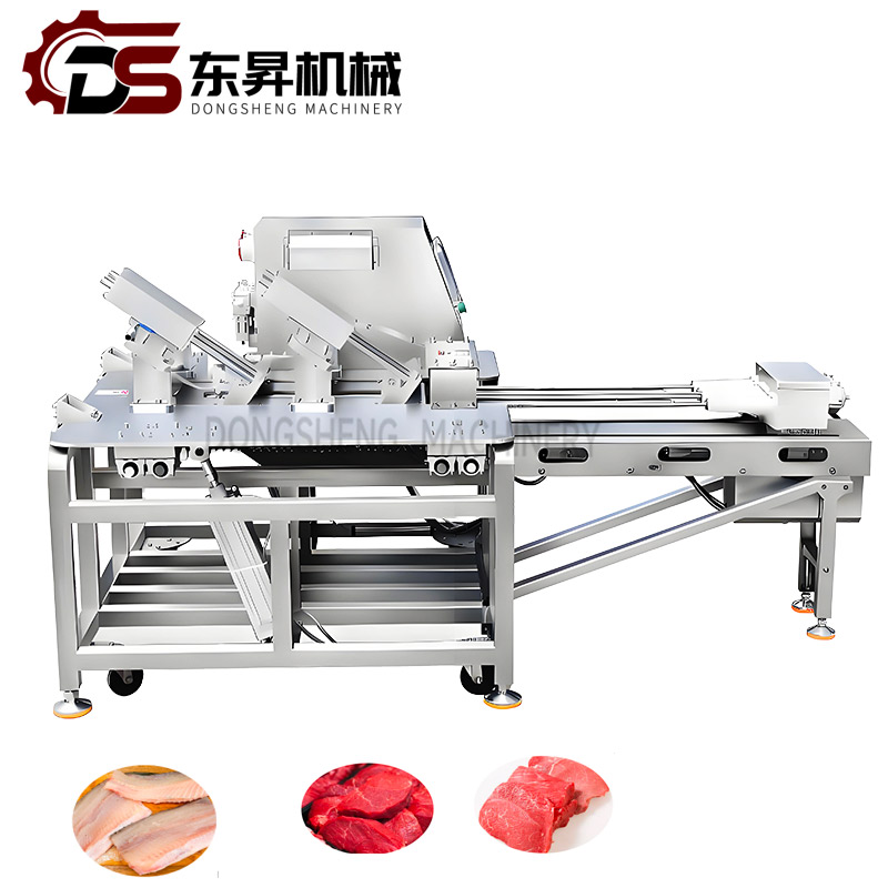 Pneumatic Dual-Position Diagonal Fish Filleting Machine Food-Grade Material for Factory Safe Use Cutting Cod Tilapia Dual-Channel Fish Slicer Thin Pieces