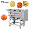 PLC Touch Screen Controlled Double Head Multifunctional Vegetable Cutter Slicer Machine for Cabbage Cilantro Celery Beets Garlic Ginger Cutting Slicing Process