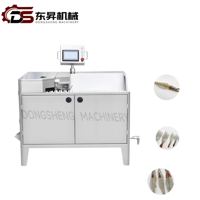 Efficient Silent Operation Fully Automatic Shrimp Peeling Mechanical with Digital Panels Overload Protection for Small Shrimp Workshops Continuous Feeding Fully Automatic Shrimp Peeling Machine