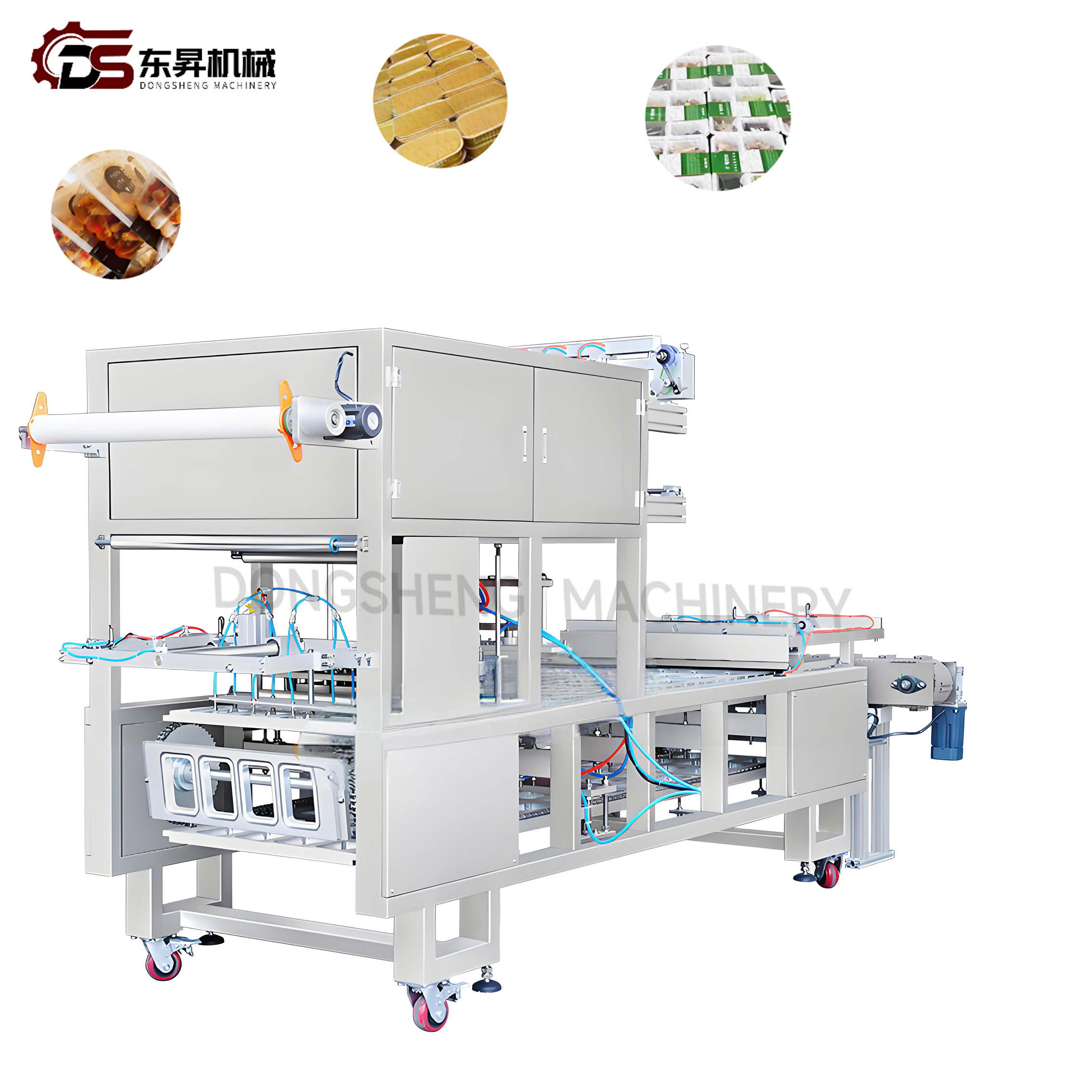 304 Stainless Steel Box Type Automatic Mechanical with Sealing Bars for Beef Factories Box Type Automatic Sealing Machine