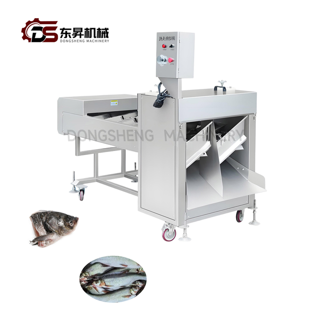 Automated Bias Cutting Mechanical Machine with Timers for Mackerel Factories Bias Cutting Fishhead Machine