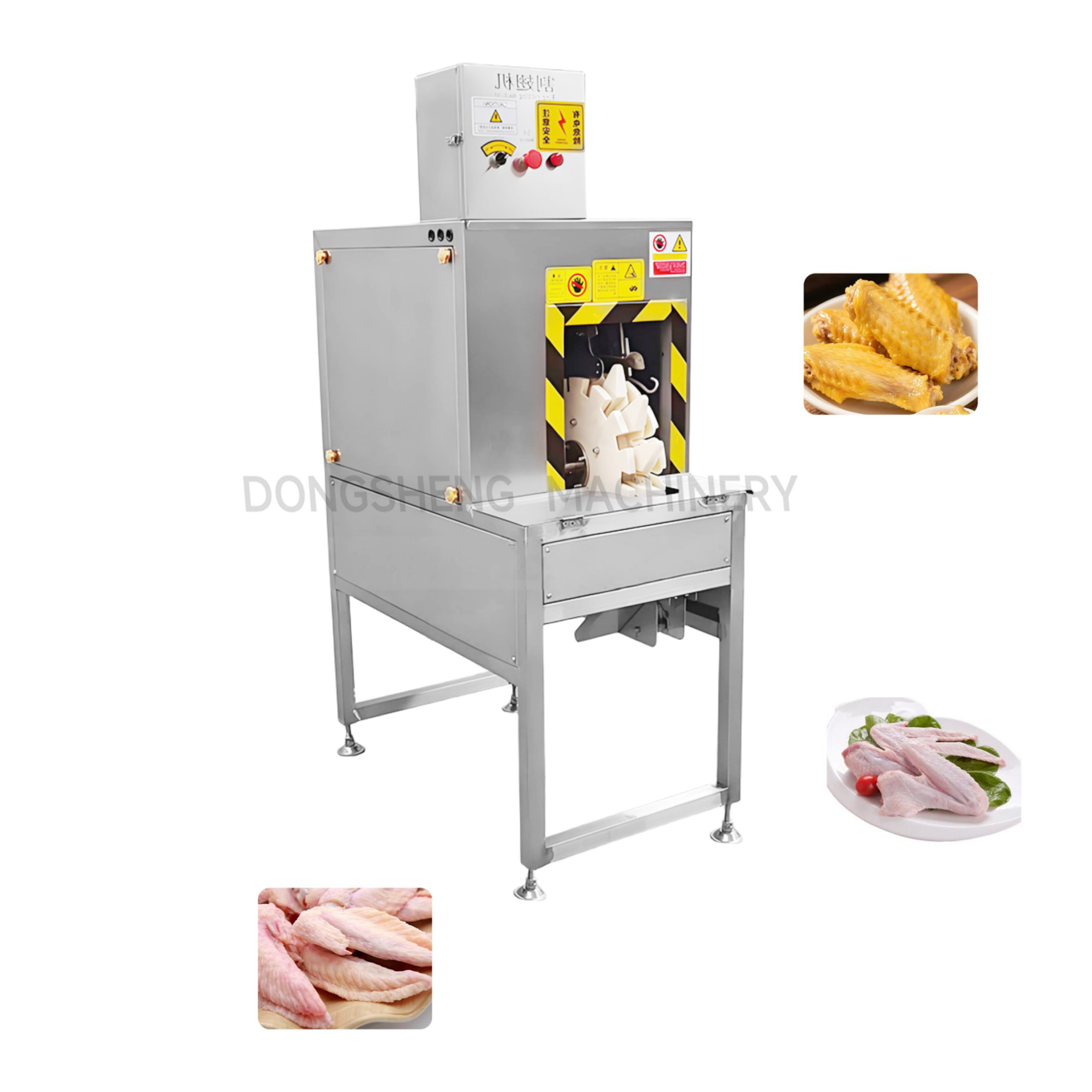 Automatic Chicken Duck Wing Cutter Separator Cut Into Drumette Wingette Wing Tip Cutting Machine 3 Parts Separated with 2000 3000 Units Per Hour High Outputs