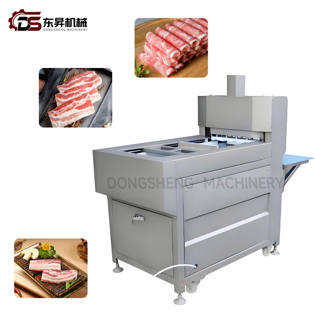 CNC 4 Roll Slicer with Large Capacity for Factory Meat Work