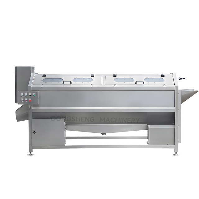 304 Stainless Steel Continuous Brush Mechanical with Rotating Brushes for Lettuce Factories Continuous Brush Washing Machine