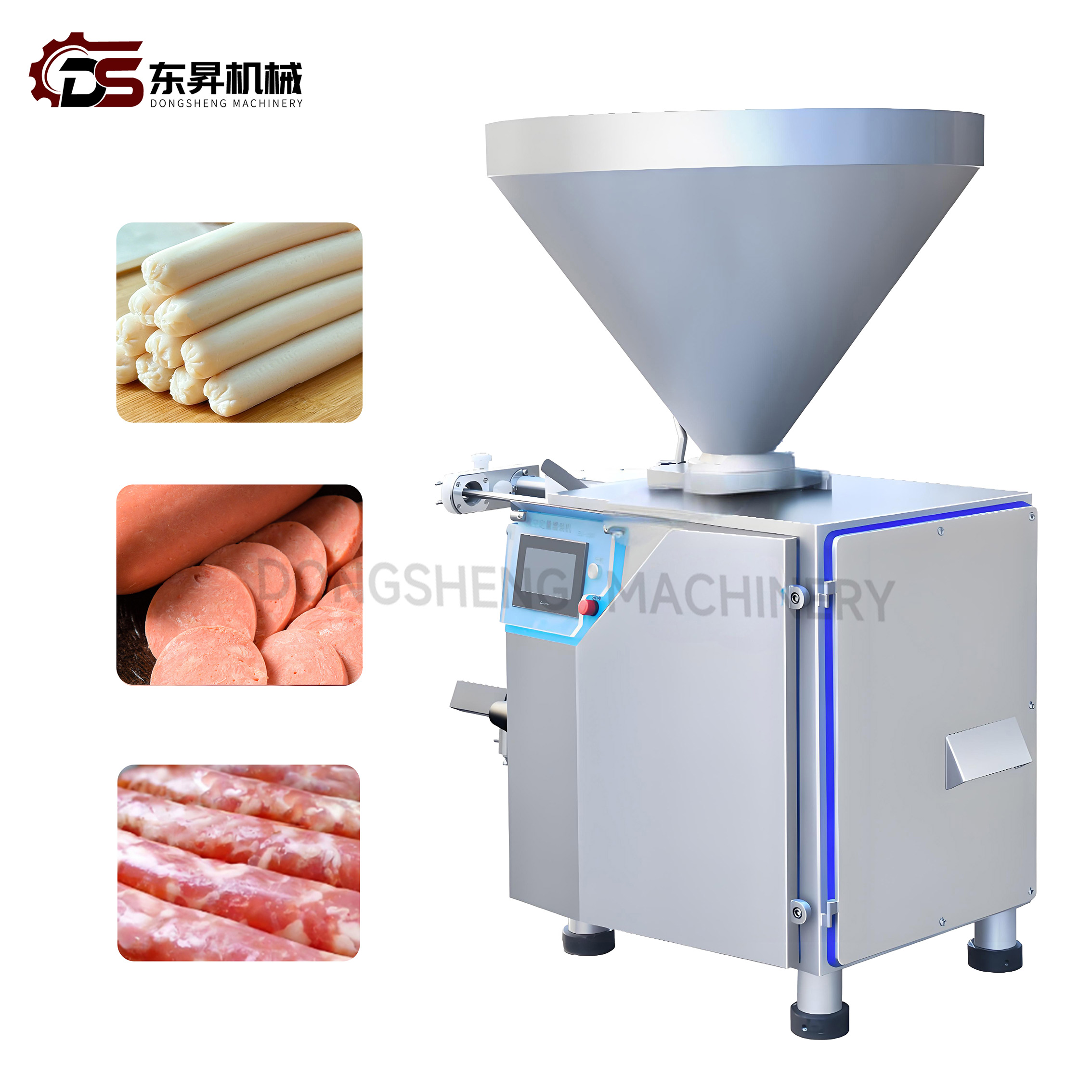 Food Grade Paddle Type Mechanical Machine with Smooth Filling for Small Beef Sausage Workshops Paddle Type Vacuum Sausage Stuffer