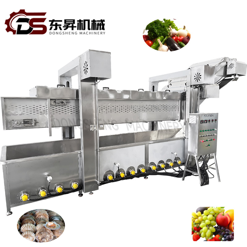 Dongsheng Stainless Steel Steaming Boiling Blanching Line for Vegetables