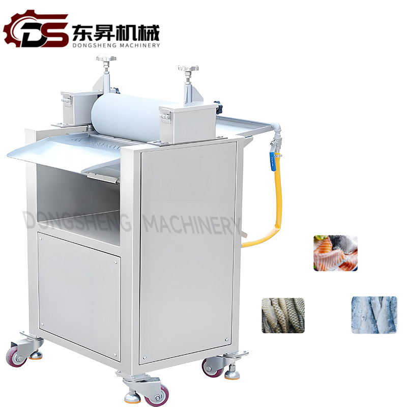 304 Stainless Steel High Safety Fish Peeling Mechanical with Adjustable Blades Sensors for Large Fish Processing Factories FDA Certified Fish Peeling Machine