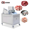 CE Commercial Large Scale PLC Digital Control Touch Screen Automatic CNC Meat Chopping Dicing Machine Cube Cutter Fish Lamb Beef Pork Chopper with Uniform Sizes