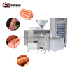 304 Stainless Steel Small Scale Mechanical Line with Filling Tubes Mixers for Small Pork Sausage Factories Small Scale Sausage Filling Line