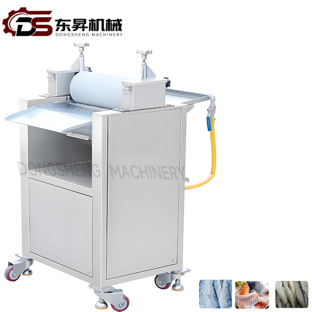 304 Stainless Steel High Safety Fish Peeling Mechanical with Adjustable Blades Sensors for Large Fish Processing Factories FDA Certified Fish Peeling Machine