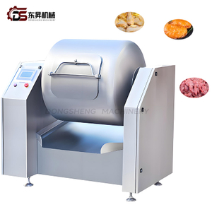Food Safety Compliant Tumbler with Anti Rust Parts and Safety Locks for Lamb Factories Horizontal Vacuum Tumbler