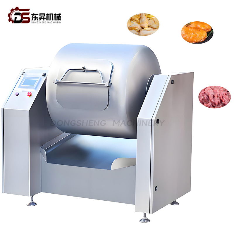 Food Safety Compliant Tumbler with Anti Rust Parts and Safety Locks for Lamb Factories Horizontal Vacuum Tumbler