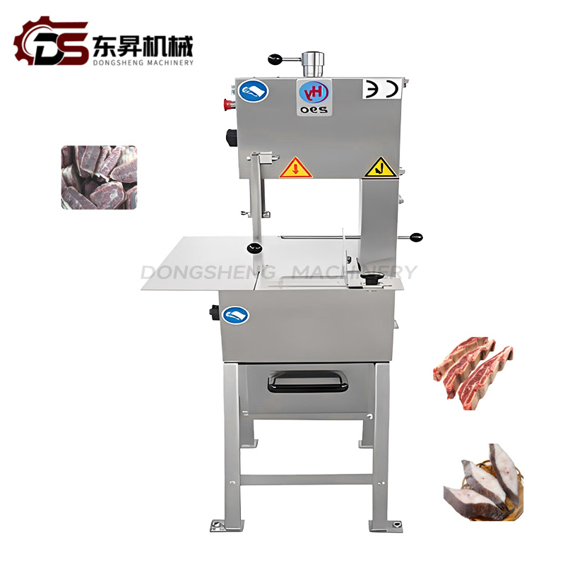 Bone Saw Machine Meat Processing Plants Fresh Bone-in Meat Large Meat Joints Adjustable Cutting Thickness Powerful Motor Heavy-Duty Construction