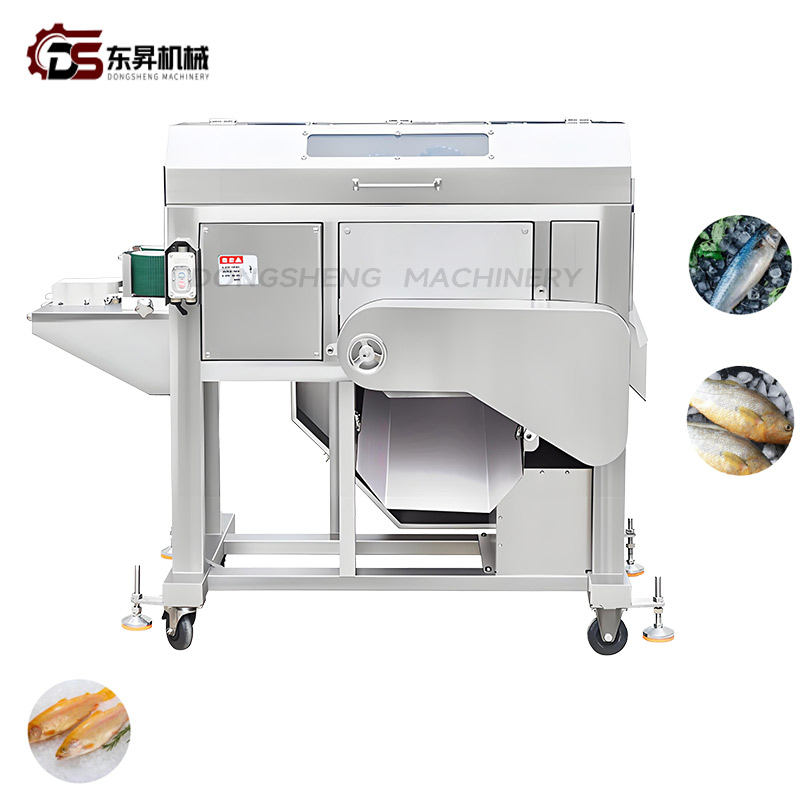 304 Stainless Steel Mechanical with Slicing Blades Bone Removers for Freshwater Fish Plants Three Piece Slicing Middle Bone Removing Machine