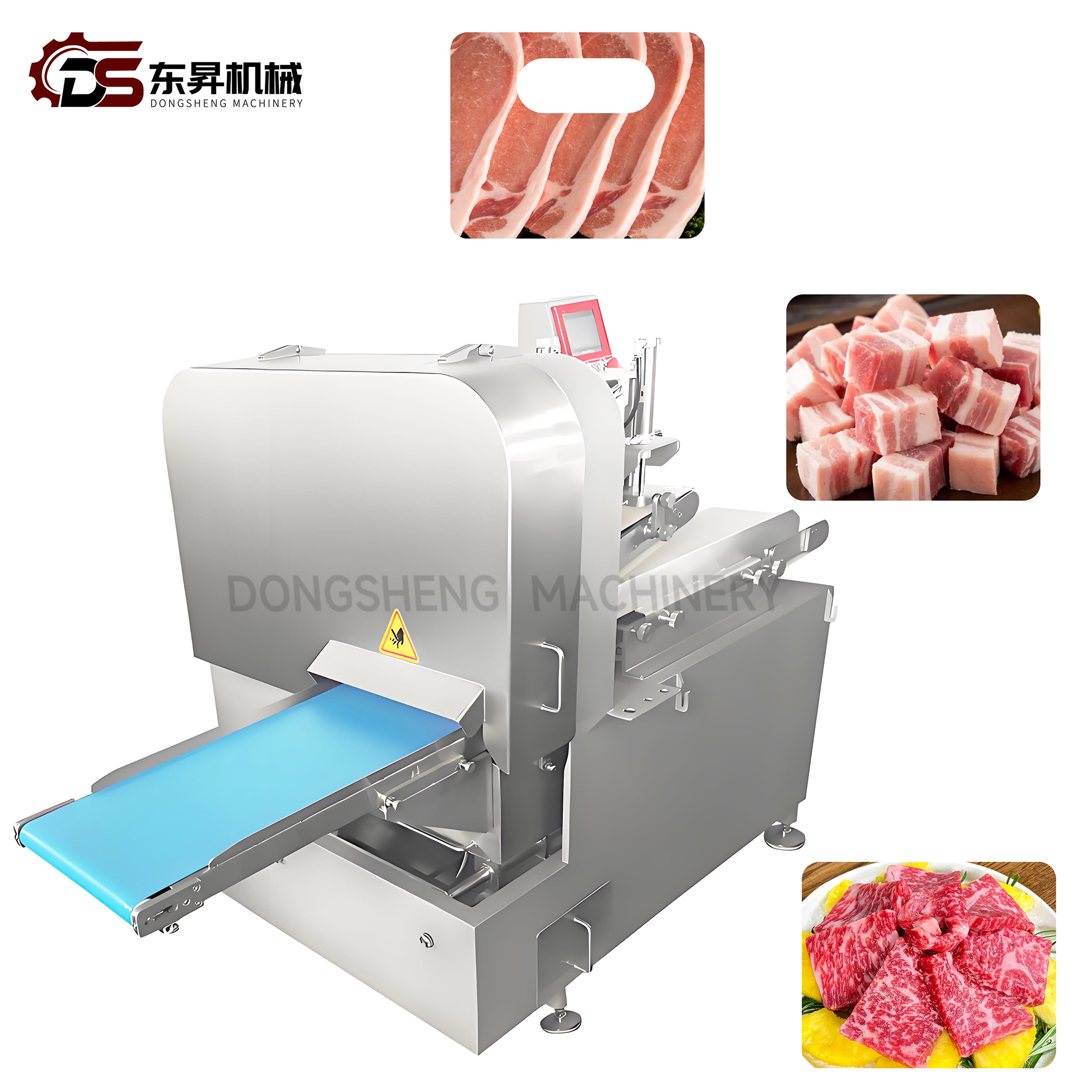 Efficient Stainless Steel Meat Dicing Machine with Auto Feed