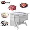 High Efficiency Multifunctional Fresh Ribs Cubing Stripping Cutting Machine Pork Beef Lamb Fish Cubes Strips Chunks Processing Cutter Cuber 1000 2000 Kg/H