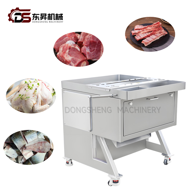 High Efficiency Multifunctional Fresh Ribs Cubing Stripping Cutting Machine Pork Beef Lamb Fish Cubes Strips Chunks Processing Cutter Cuber 1000 2000 Kg/H