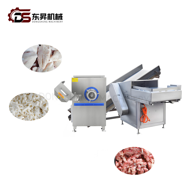Energy Saving Meat Grinding Machinery with Dual Grinders for Pork Processing Plants Meat Grinding Production Line