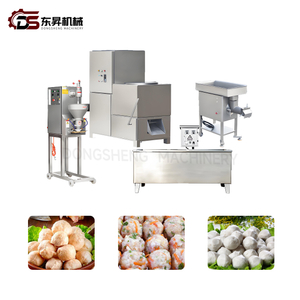 304 Stainless Steel Small Scale Meatball Mechanical Line with Mixers for Beef Workshops Small Scale Meatball Processing Line