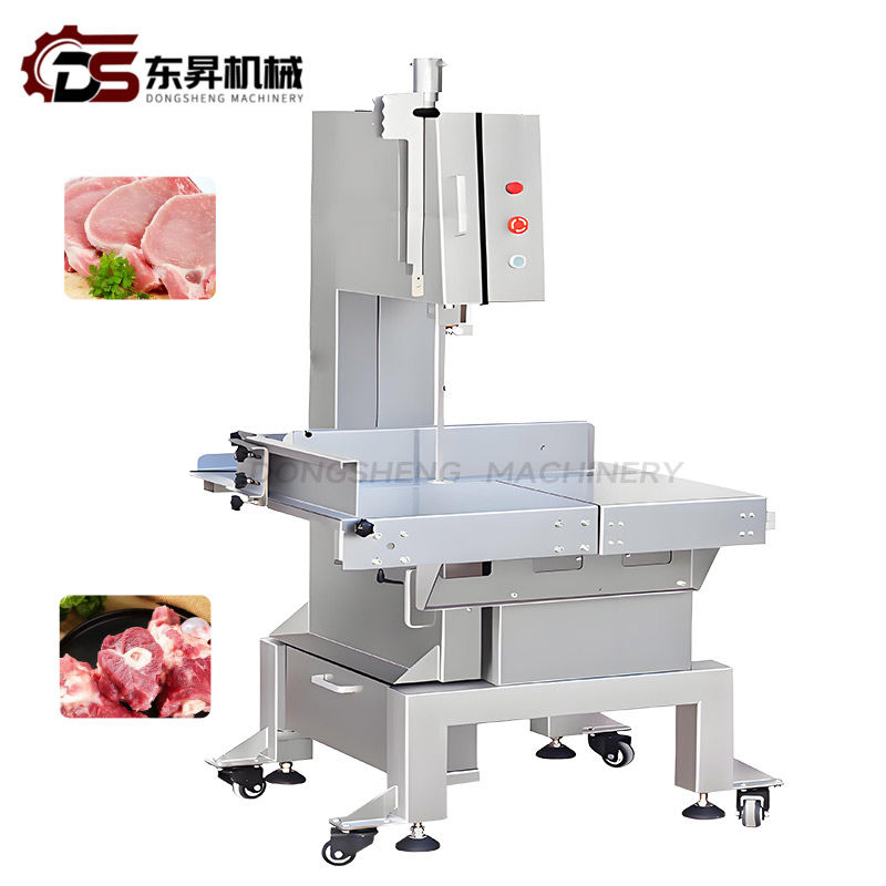 Bone Saw Machine Meat Processing Plant Food Catering Industry Poultry/Pork/ Beef/Lamb Processing Stainless Steel Saw Blade Precise Cutting Emergency Stop Button