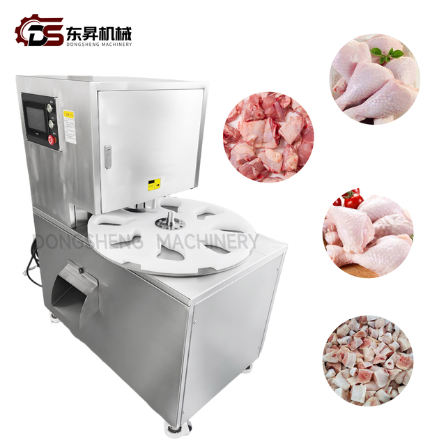 Stainless Steel 304 SUS304 High Quality Frozen Chicken Legs Cube Cutting Machine Bone-in Meat Cutter Cuber for Hard Beef Pork Steak Ribs Blocks Cubes Dicers