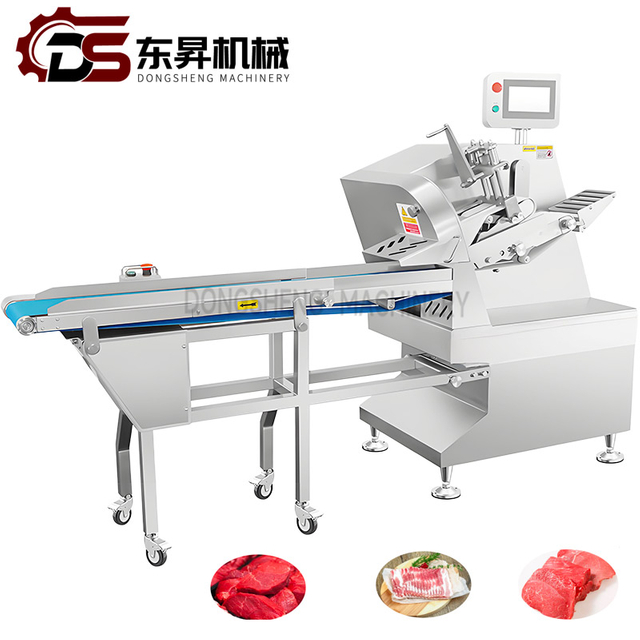 Horizontal Splitting Machine User-Friendly for Factory Staff Cutting Raw Beef Lamb Pork Easily Electri Slicer Adjustable Slicing Thickness Stainless Steel304