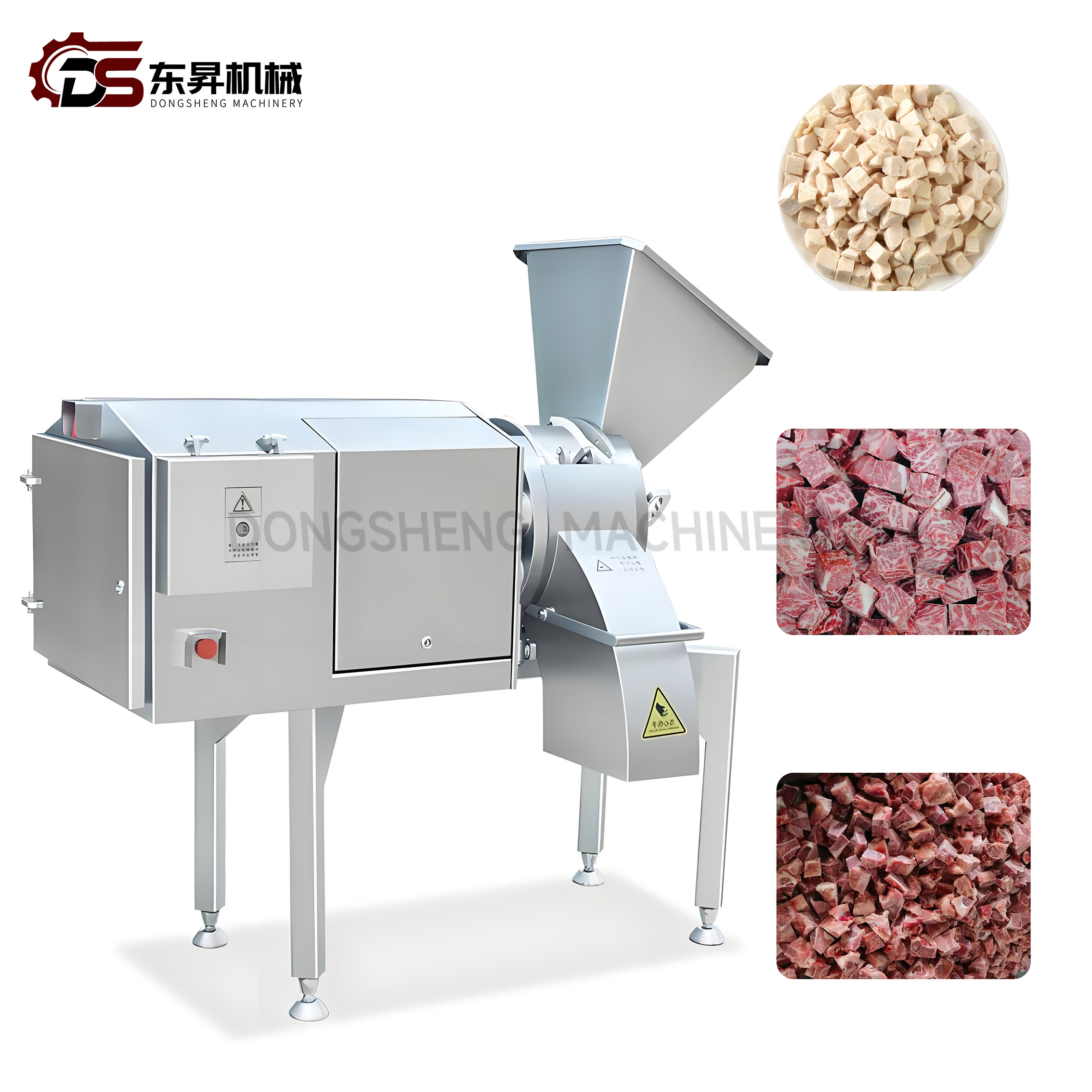 Three Dimensional Centrifugal Chopping Machine with Continuous Work for Production