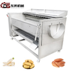Food Grade Stainless Steel 316 304 Continous Vegetable Fruit Brush Washer Cleaning Machine for Spray Washing Shellfish Ginger Carrots Tubers Sweet Potatoes