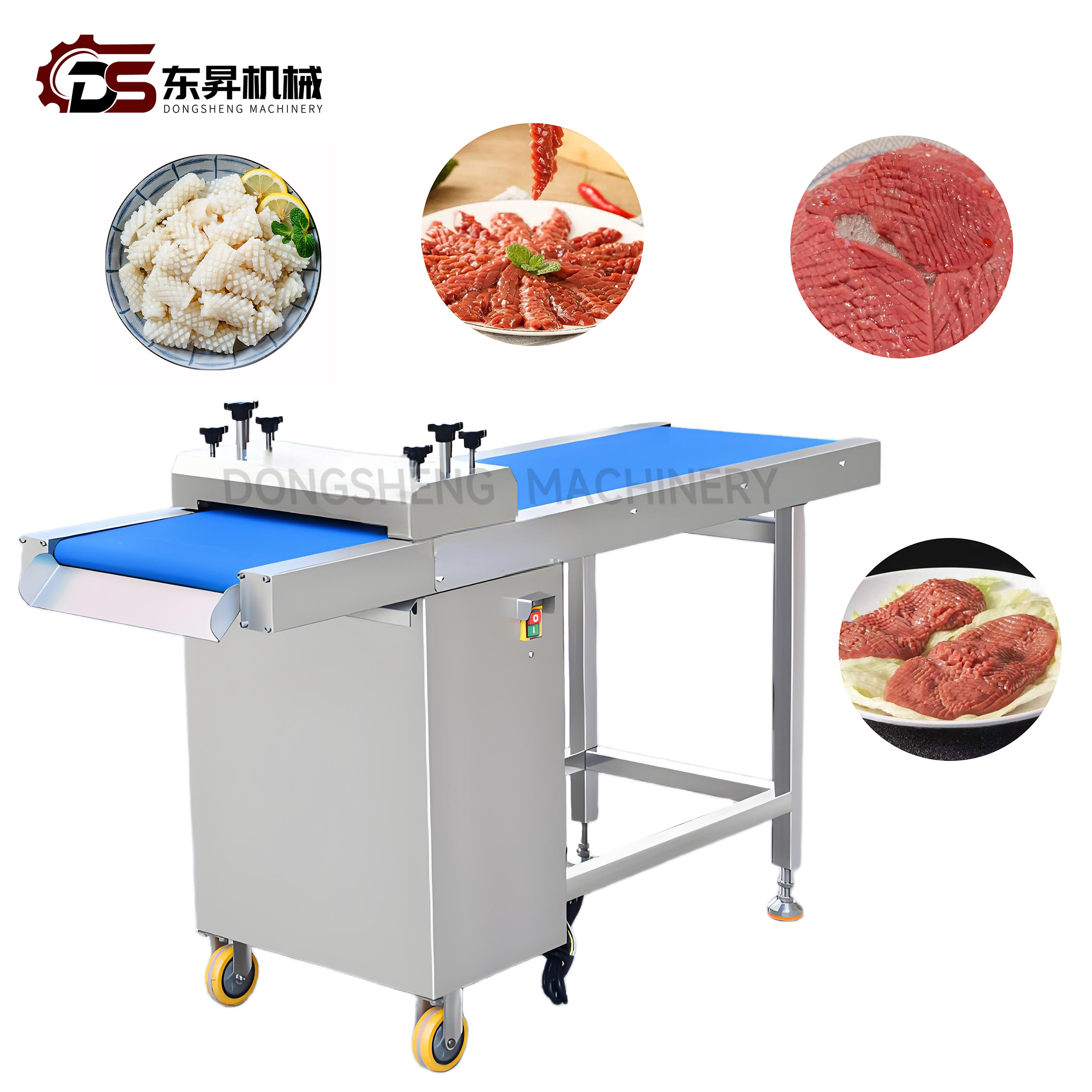 Stainless Steel 304 316 Kidney Squid Flower Shape Cutting Scoring Machine for Beef Lamb Pork Seafood Cross Hatch Cutter Supply Catering Restaurant Canteen